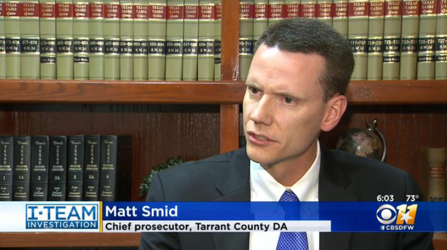 Matthew Smid discussing a case in an interview.